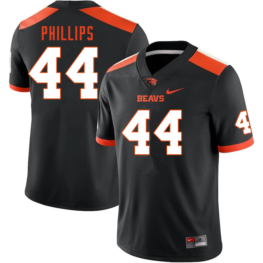 Men #44 Porter Phillips Oregon State Beavers College Football Jerseys Sale-Black